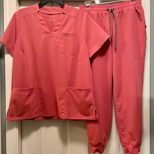 Jaanuu Scrub Set, L/MP, Dusty Rose